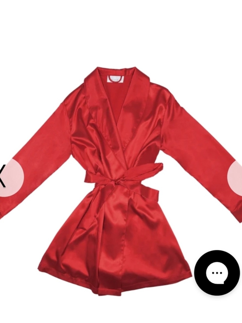 Silky red luxurious red robe NWT